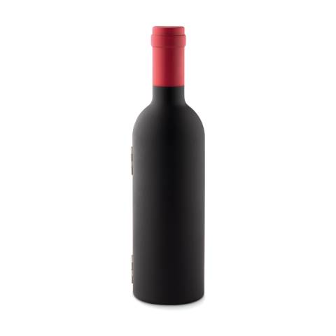 Wein-Set Flasche schwarz Settie