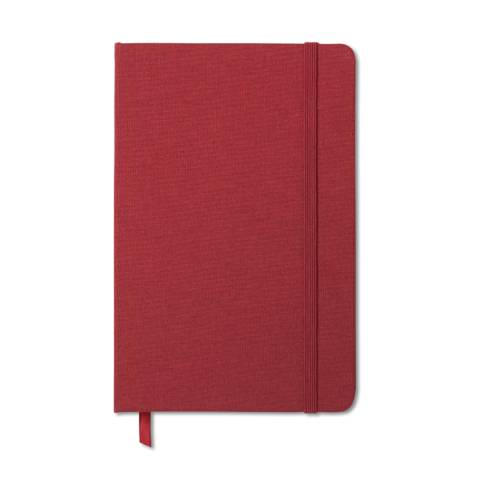 DIN A5 Notizbuch rot FABRIC NOTE