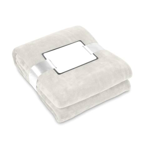 Flanell Decke beige DAVOS