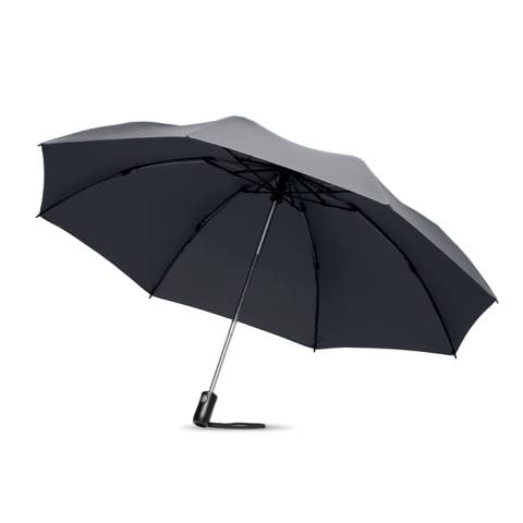 Reversibler Regenschirm grau DUNDEE FOLDABLE