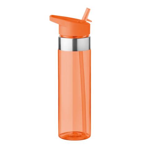 Trinkflasche 650 ml transparent orange Sicilia