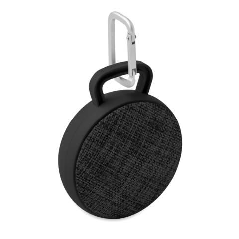 Bluetooth Lautsprecher rund schwarz Roll