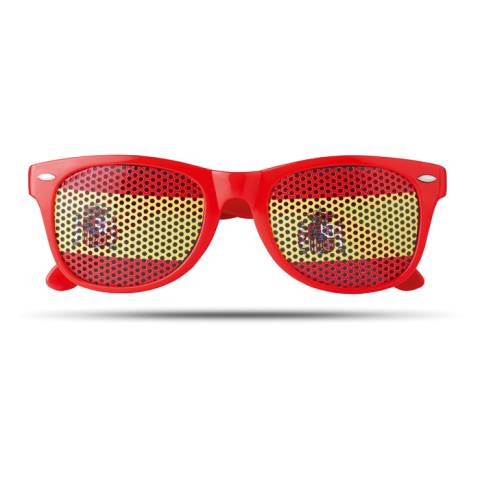 Fan Sonnenbrille rot Flag Fun