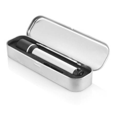 Taschenlampe in Zinnbox gro�