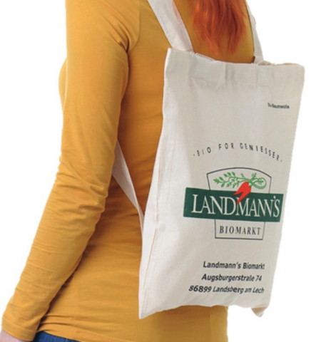 Einkaufstasche als Rucksack