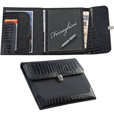 Ferraghini Krokoschreibmappe A4