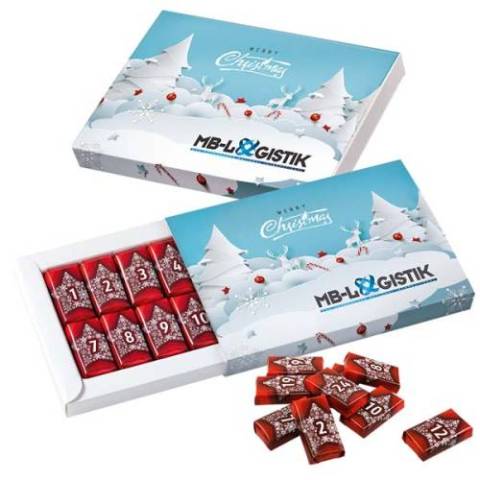 Schoko Adventskalender Naps Schneelandschaft