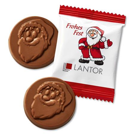 Schoko Weihnachtstaler Nikolaus 10g ab 1500 St.