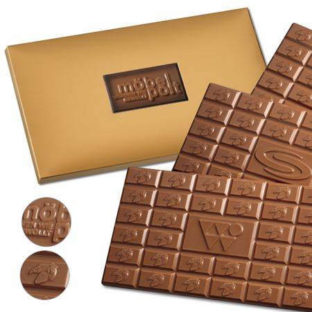 Schokoladentafel mit Logo ab 42 St.