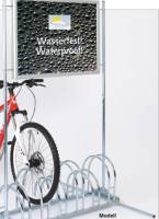 Fahrradst�nder mit Werbefl�che