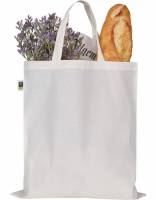 Bio Baumwolltasche Fairtrade kurze Henkel 155 g/m2 7 Farben