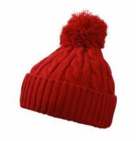 Weihnachtm�tze im Zopfmuster