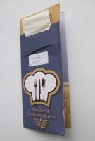 Bestecktasche mit Klappkarte