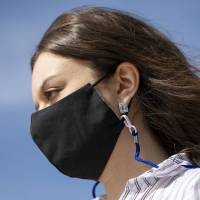 Halterung f�r Maske Schl�sselband Menfix