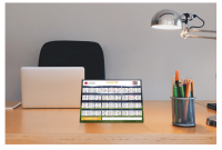 WM Spielplan Tischaufsteller mit Logo