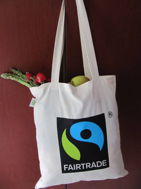 Bio Baumwolltasche Fairtrade Lange Henkel 155g M2