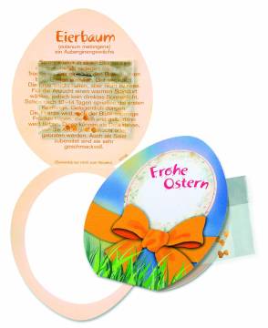 Klappkrtchen Frohe Ostern Eierbaumsamen