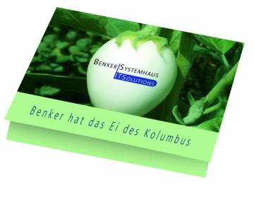 Klappkrtchen Eierbaum 90 x 60 mm Eierbaumsamen