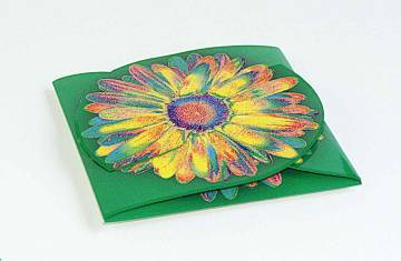 Rosettenkarte bunte Vielfalt,  bunte Blumenmischung, 1-4 c Digit