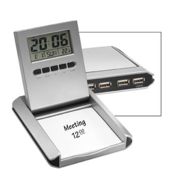 USB-Hub mit 3 Anschl�ssen und Wecker