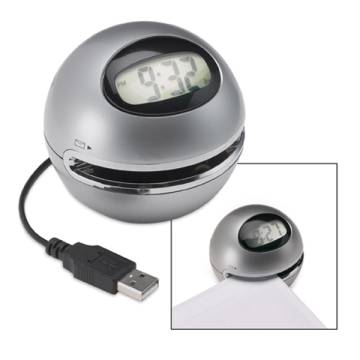 Tischuhr mit USB-Anschluss
