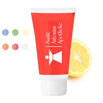 50 ml Tube mit Klappdeckel, wei - Handreinigungsgel antibakteri