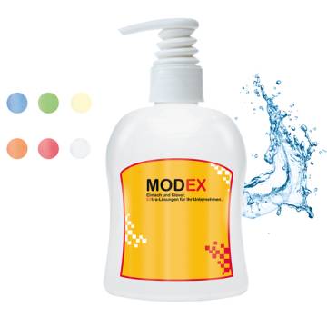 300 ml PET Spender, wei� - Fl�ssigseife - Body Label (VS & RS)