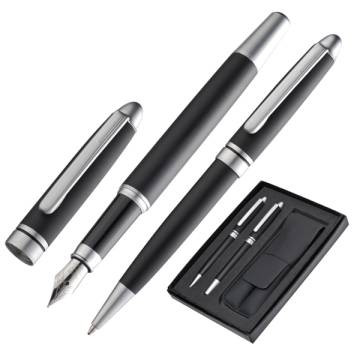 Set mit Metall Kugelschreiber u. F�ller