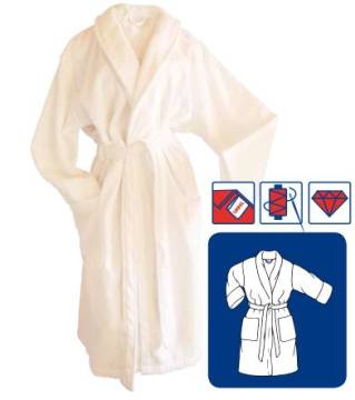 Bademantel VELVET Walkfrottee