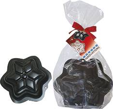 Stern-Backform im Geschenkttchen, 1-4 c Digitaldruck inklusive