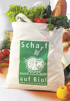 Bio Fairtrade Baumwolltasche kurze Henkel