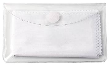 Schutzetui f�r Brillenputzt�cher mit Klettpunkt