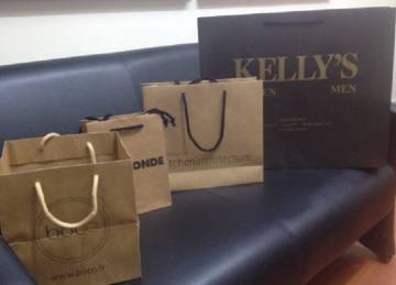 Papiertragetaschen braun Maanfertigung