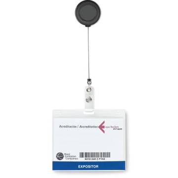 Kartenhalter transparent grau Lades