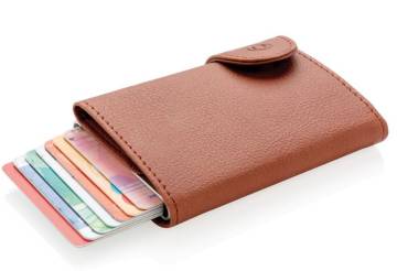 C-Secure RFID Kartenhalter Portemonnaie Geldbörse braun