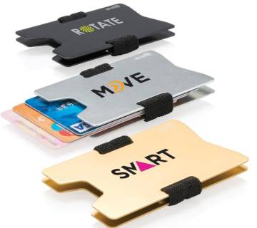 RFID Anti Skimming Kartenhalter Aluminium Silber