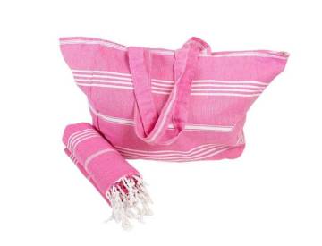 Set Hamamtuch und Strandtasche