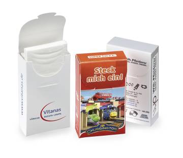 Taschent�cher mit Logo 10er Box