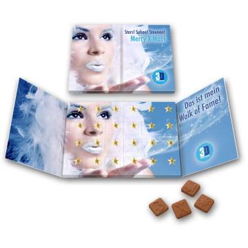 Adventskalender A5 Fibel als Werbegeschenk