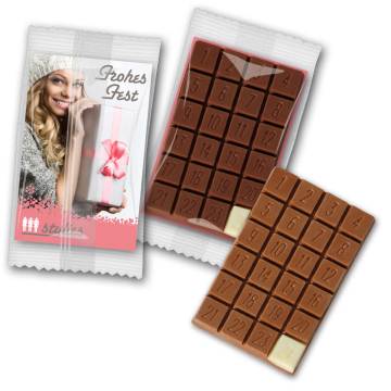 Kleinster Adventskalender Schokolade