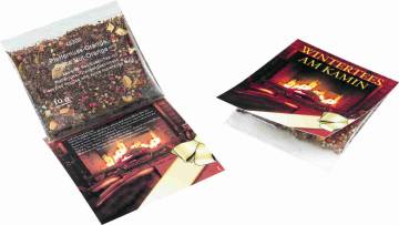 Winter-Tee am Kamin, inklusive 1-4 c Digitaldruck