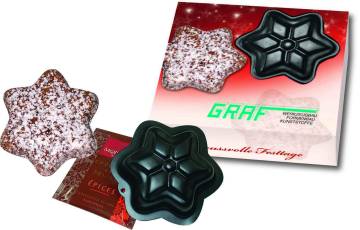 Sternbackform in Geschenkpackung, 1-4 c Digitaldruck inklusive