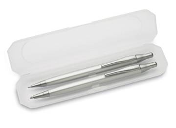 Set of ballpen and pencil TAREE SILVER 