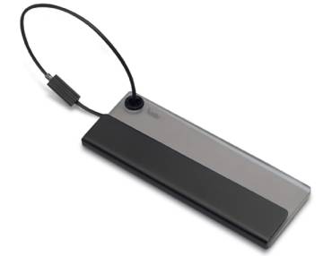 Kofferanh�nger mit herausschiebbarem Adressfeld