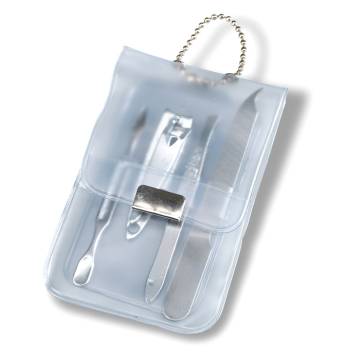 Manikr-Set im Etui transparent wei Lacks