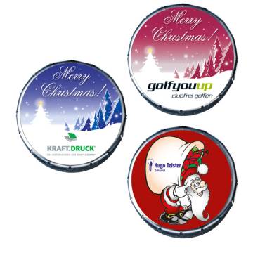 Super-Mini-Klick-Klack- Dose mit Weihnachtsmotiv