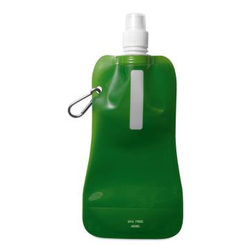 Faltbare Wasserflasche transparent grün Gates