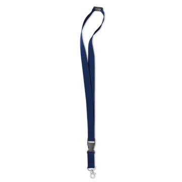 Lanyard mit Metallkarabiner blau Lany