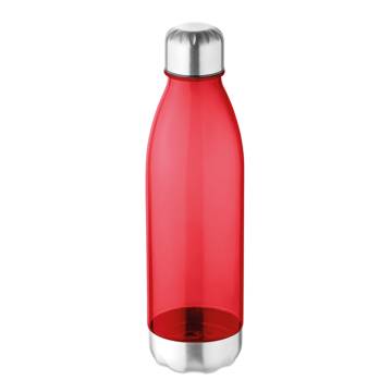 Trinkflasche MILK 600 ml transparent rot Aspen