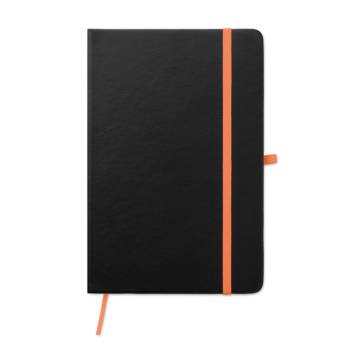 DIN A5 Notizbuch Laser orange LASER NOTE